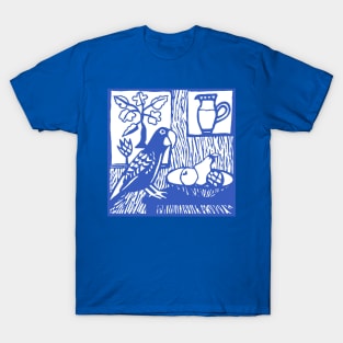 Little Blue Parrot T-Shirt